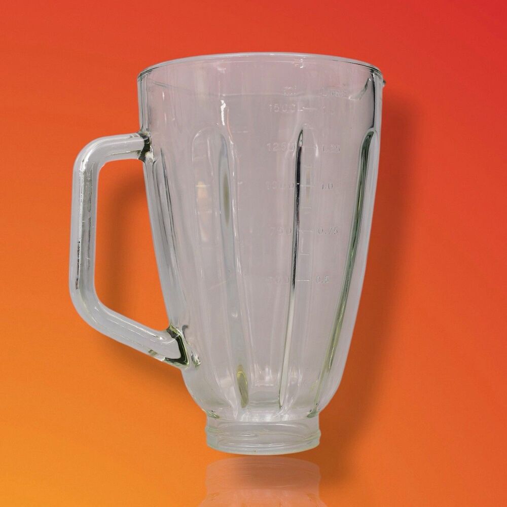 6-Cup 48 oz Round Glass Blender Jar  3310-656 for Hamilton Beach Blenders